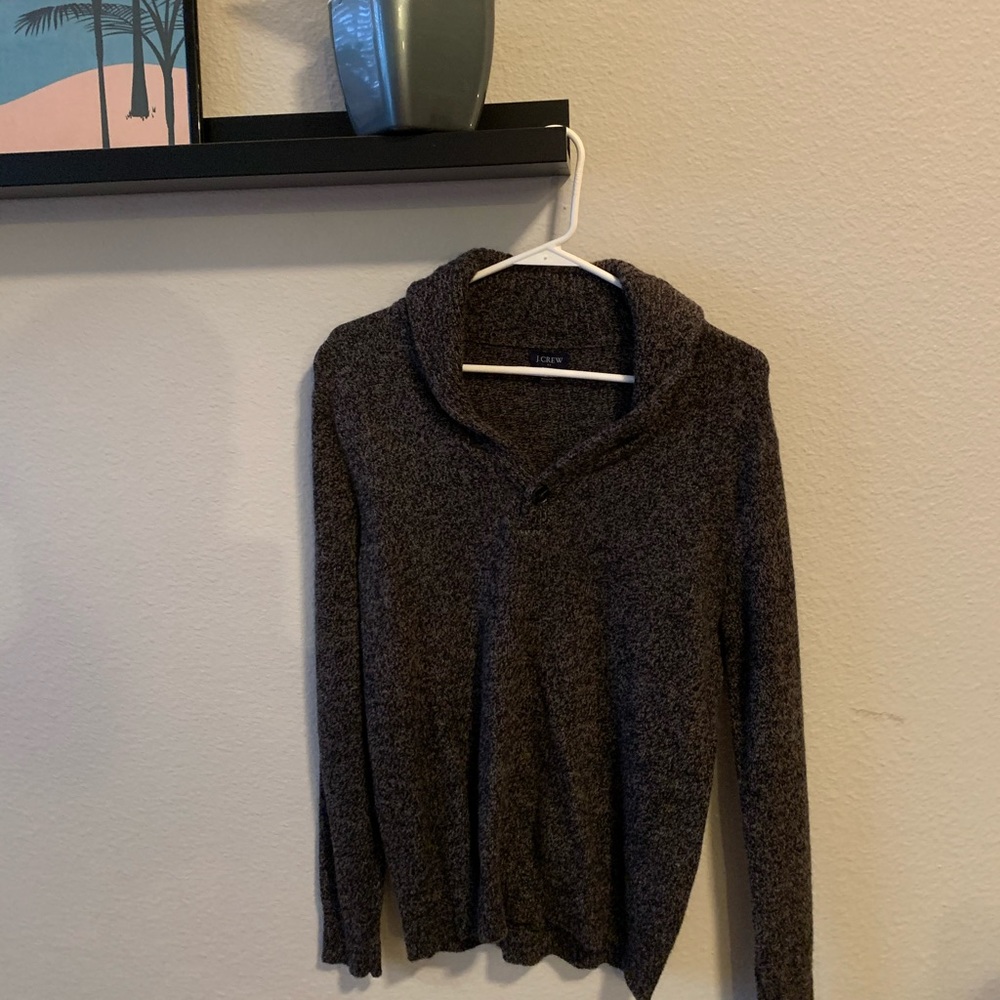 Shawl collar J Crew sweater
